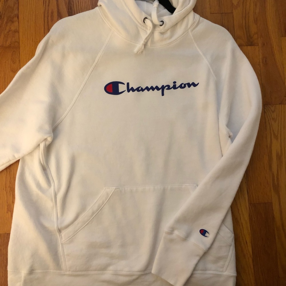 White Champion Hoodie